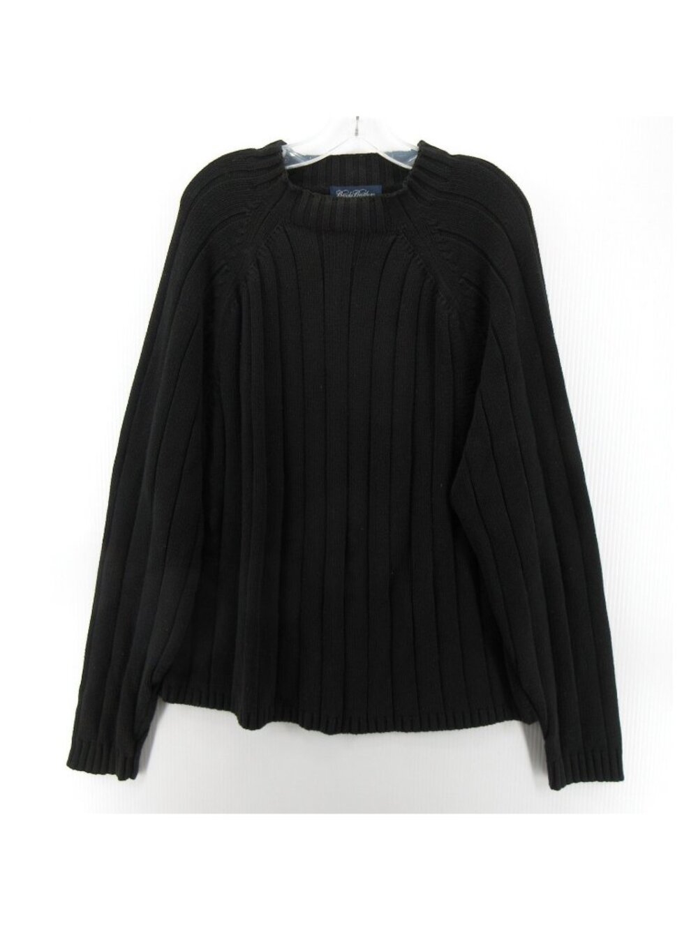 Brooks Brothers Sweater Large Pullover Ribbed Knit Chunky Crewneck